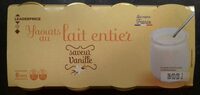 Yaourt au lait entier saveur vanille