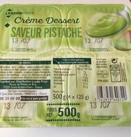 Crème dessert saveur pistache