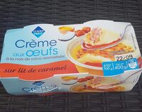 Cremes aux œufs à la noix de Coco sur lit de caramel