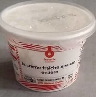 La crème fraîche épaisse entière