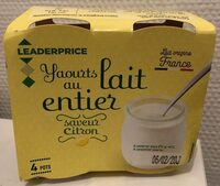 Yaourts au lait entier saveur citron