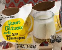 Yaourt saveur citron graines de pavot