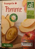 Puree pomme bio sans sucre ajouté