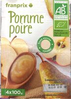 Compote pomme poire bio