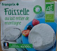 Faisselle au lait entier de montagne