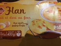Flan cuit et doré au four