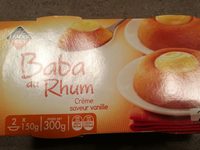 Baba au Rhum Crème saveur Vanille