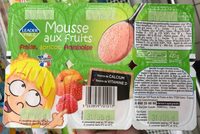 Mousse aux fruits, fraise, abricots, framboise
