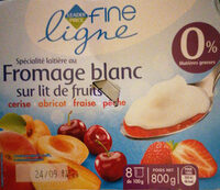 Fromage blanc sur lit de fruits, Fine Ligne