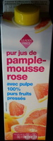 Pur jus de pamplemousse rose avec pulpe