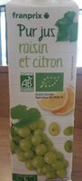 Pur jus raisin et citron