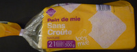 Pain de mie Sans Croûte Nature (21 tranches)