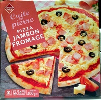 Pizza Jambon Fromage, Cuite sur pierre