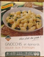 Gnocchis et épinards sauce aux fromages