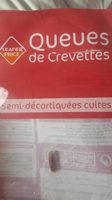 Queues de crevettes cuites semi-décortiquées