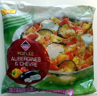 Poélée aubergines et chèvre