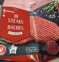 10 Steaks hachés 100% Pur boeuf