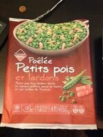 Poêlée petits pois et lardons