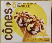 Cônes duo parfum vanille