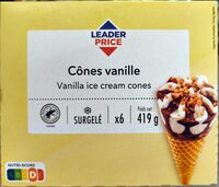 6 Cônes vanille