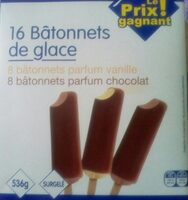 16 bâtonnets de glace