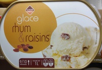 Glace rhum & raisins