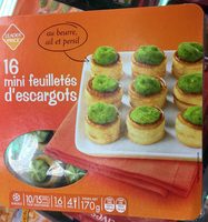 16 mini feuilletés d'escargots