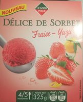 Delice de  sorbet fraise yuzu
