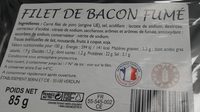 Filet de bacon fumé