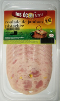 Roulade de jambon pistachée