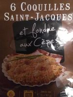 Coquille saint Jacques et fondue aux cèpes