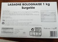 Lasagnes bolognaise