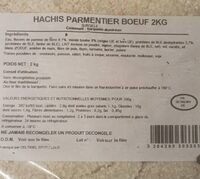 Hachis parmentier de boeuf 2kg