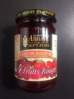 Confiture De 4 Fruits Rouge Allegee