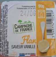 Flan, saveur vanille