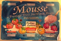 Mousse au fromage frais sucré aux fruits
