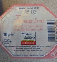 Fromage frais au lait de Normandie 0% M.G.