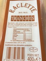 Raclettes Tranches