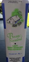 Blle 1L Lait Pasteurise 1 / 2 Ecreme Bocage Normand