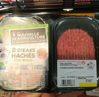 2 steak haché pur bœuf