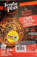 Le Chili Con Carne de boeuf aux haricots rouges et poivrons
