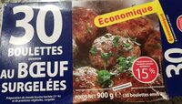 30 Boulettes au bœuf surgelées