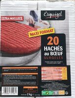 Hachés au boeuf surgelés
