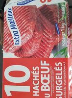 10 hachés au bœuf surgelés