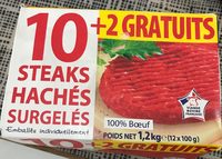 12 Steaks Hachés Surgelés