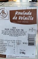 Roulade de volaille aux olives