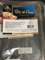 Roti de veau fume au bois