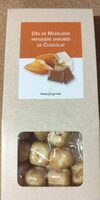Dés de Madeleine pâtissière enrobés de chocolat