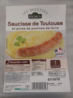 Saucisse de Toulouse Bocaron et puree de pommes de terre