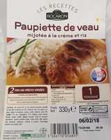 Paupiette De Veau 330g 1personne